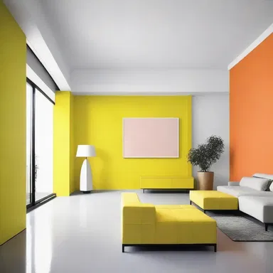 The unsought bright color scheme in the minimalist design completely disrupted the serene ambiance of the space.