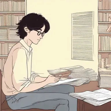 The protagonist grapples with the unsought fame that comes with being a talented writer.