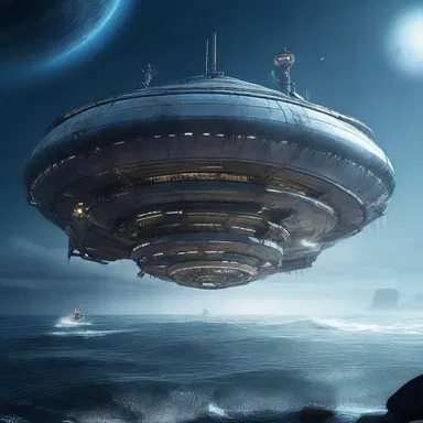 In the science fiction novel, the spaceship was equipped with advanced technology that allowed for safe sinking to the ocean floor.