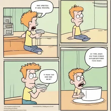 The punchline of his joke was built in to the setup, making it even funnier.