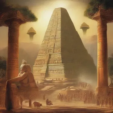 The ancient civilization's creation story built in tales of gods and goddesses to explain natural phenomena.