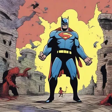 In the comic book, the villain imputes his villainous actions to his tragic childhood.