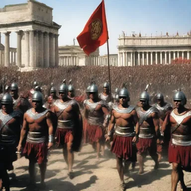 Historians impute the rise of the Roman Empire to its military prowess and political strategies.