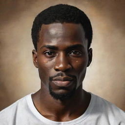 Create a portrait of a strong African male named Bona.