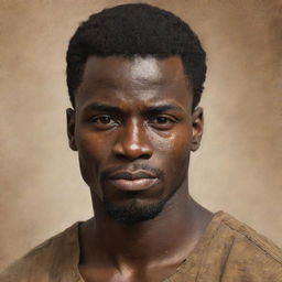 Create a portrait of a strong African male named Bona.