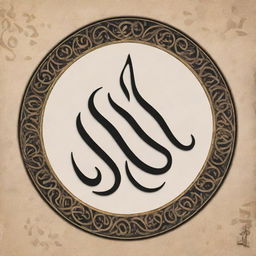 A symbolic representation of 'Surah Anfal', showcasing Islamic calligraphy and abstract background