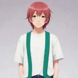 Anime character Nakano Nino from The Quintessential Quintuplets series, standing in a casual pose.