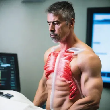 In a futuristic world, scientists discover a way to enhance intercostal muscles, giving humans superhuman strength between their ribs.