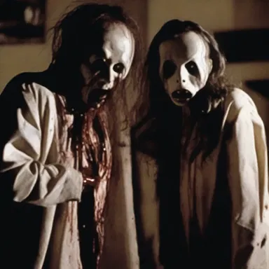 The horror movie had an inconsistent plot, with several scenes that didn't make sense or contradicted each other.