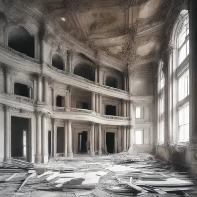 The inconsistent use of different architectural styles made the building appear chaotic.