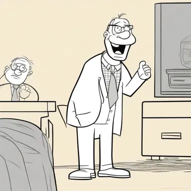 The cartoon character's inconsistent behavior kept the audience guessing what he would do next.