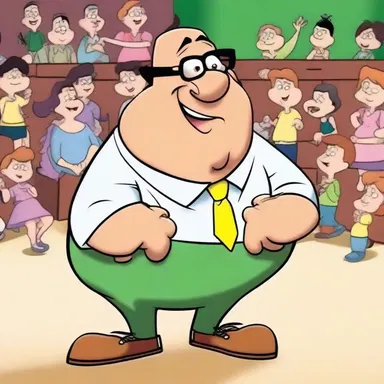 The cartoon character's inconsistent behavior kept the audience guessing what he would do next.