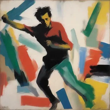 The artist intentionally used inconsistent brush strokes to portray a sense of movement and unrest in the painting.