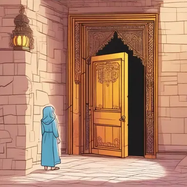In the novel, the main character discovers a secret door leading to a hidden hareem within the grand castle.