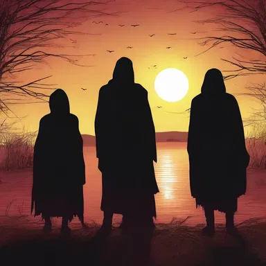 As the sun set, a creeping sense of dread filled the air, and the characters could feel something sinister lurking just beyond the horizon.