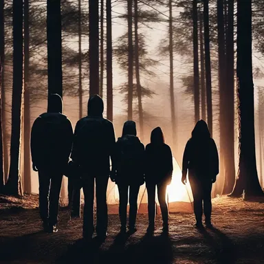The horror movie begins with a group of friends setting off on a camping trip, unaware of the dark secrets lying just beyond the distant horizon.