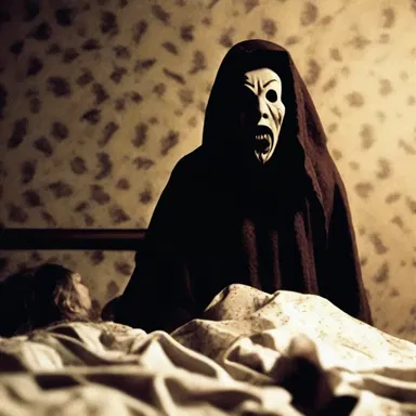 The horror movie kept me on the edge of my seat throughout the entire night.