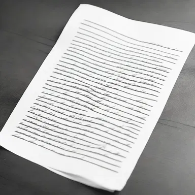 The author carefully unfolded the piece of paper and began to write the first sentence of their novel.