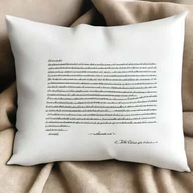They wrote a heartfelt love letter on a delicate piece of paper and left it on their partner's pillow.