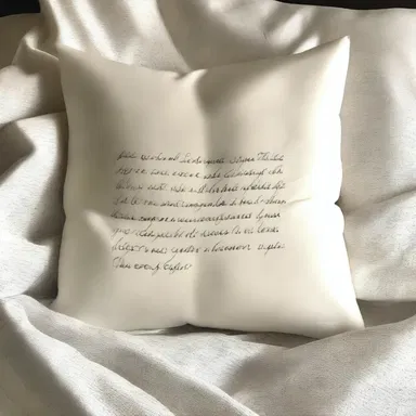 They wrote a heartfelt love letter on a delicate piece of paper and left it on their partner's pillow.