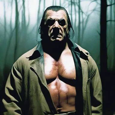 In the horror movie, the villain used overcompensation by using excessive violence to compensate for his own fear and insecurities.