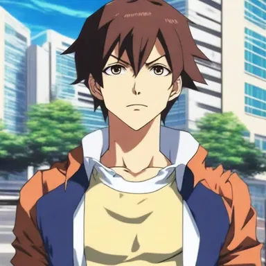 The protagonist in the anime series showed overcompensation by possessing extraordinary powers to make up for feeling powerless in his real life.