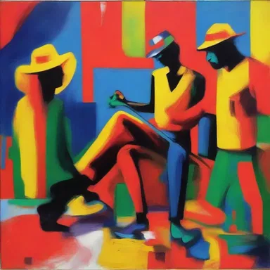 The artist's use of bold and vibrant colors in his paintings can be seen as an overcompensation for his dull and monotonous life.