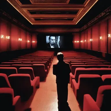 In the cinema, the director used clever camera angles and visual effects to create the illusion of an impalpable presence.