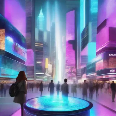In the futuristic city, the impalpable holograms were used to create lifelike virtual environments.