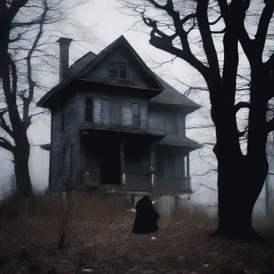 As they walked through the haunted house, a cold breeze brushed against their skin, an impalpable presence lurking in the darkness.