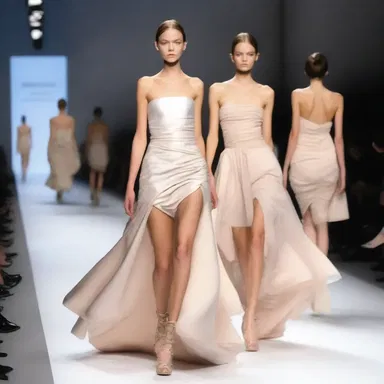 The fashion industry often plays with impalpable fabrics that seem to float and defy gravity on the runway.