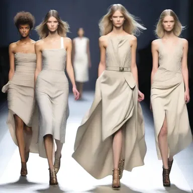 The fashion industry often plays with impalpable fabrics that seem to float and defy gravity on the runway.