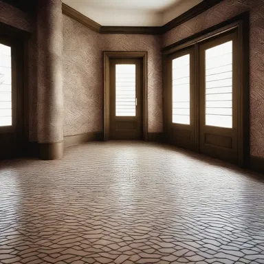 The intricate pattern on the tiles resembled the scales of a puff adder, giving the room a unique and exotic touch.