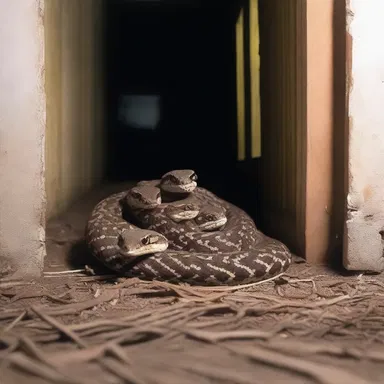 The unsuspecting group stumbled upon a nest of puff adders while exploring the abandoned house, and their night of terror began.