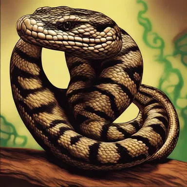 According to African mythology, the god of the underworld transformed himself into a powerful puff adder to guard the gates of the afterlife.