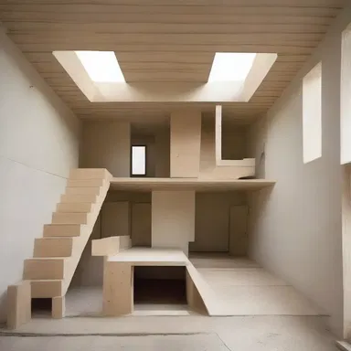 The sciolist attempted to design his own house without any formal training, resulting in a chaotic and impractical layout.