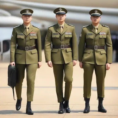The fashion-forward soldiers showcased their stylish uniforms during their terminal leave, setting new trends for military-inspired attire.