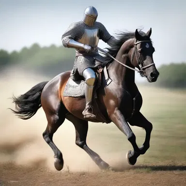 In the medieval novel, the knight's rowel jingled as he galloped across the battlefield.