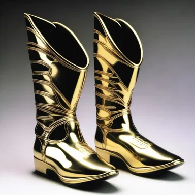 The alien warrior had a rowel embedded in its metallic space boots.