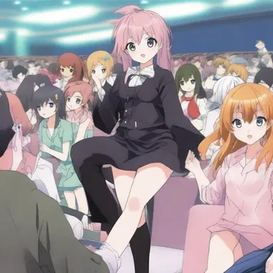 The audience at the anime convention booed loudly when the main character's favorite character was killed off.