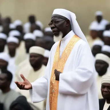 The crowd's disappointment was evident as they booed the controversial religious leader during his sermon.