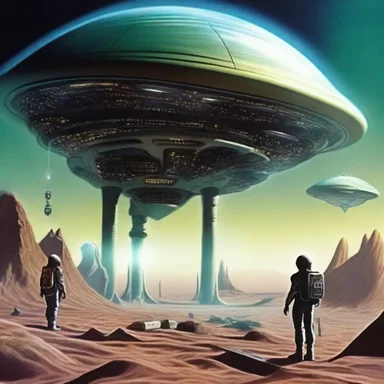 The science fiction novel explored various futuristic technologies and alien civilizations.