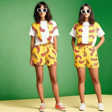 The trendy fashion brand introduced a new line of weenie-inspired outfits for the summer season.