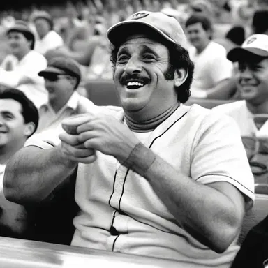 The famous actor starred in a cinema production where he enjoyed a weenie at a baseball game.