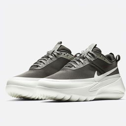 A sleek and stylish Nike shoe on a white background, highlighting its design features and brand logo.