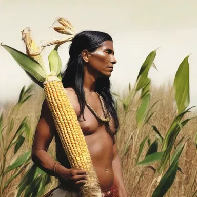 In Native American mythology, dent corn is often regarded as a sacred crop and is associated with fertility and abundance.
