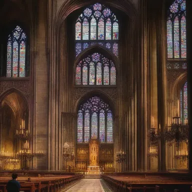 The grandeur of the Gothic cathedral's towering spires and intricately designed stained glass windows never failed to fluster visitors with awe.