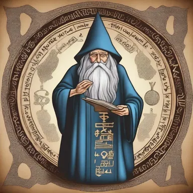 In the mystical realm, the wise wizard deciphered the ancient tetragram to unlock hidden powers.