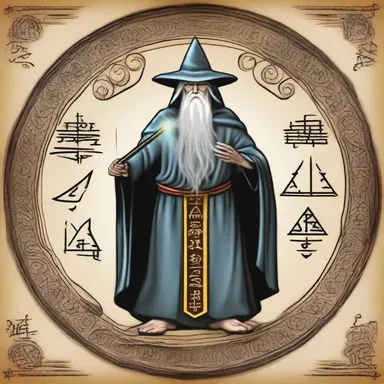 In the mystical realm, the wise wizard deciphered the ancient tetragram to unlock hidden powers.