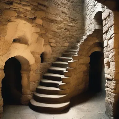 The narrow staircases in medieval castles made it difficult for dyspneic individuals to move around.